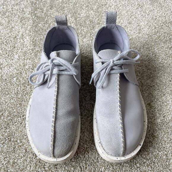 Clarks Originals Desert Trek Form Leather Cool Blue Comfort Shoes Women’s 7.5 M - Picture 3 of 13